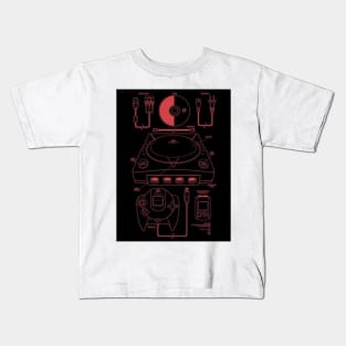 Dreamcast Console Overview Kids T-Shirt